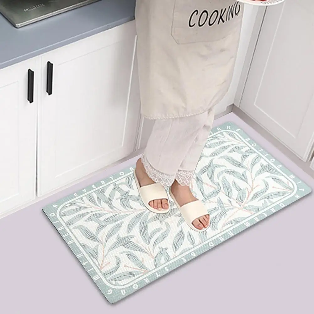 

Коврик для пола в скандинавском стиле, практичный водонепроницаемый нескользящий защитный кухонный коврик из ПВХ, товары для дома, домашни...
