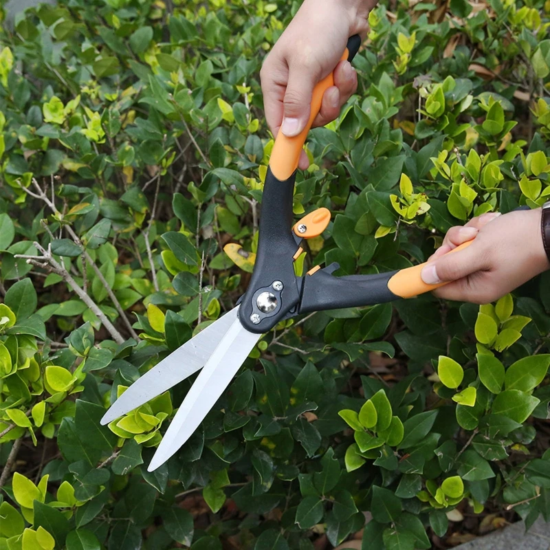 

Garden Hedge Shears with Handle Manganese Steel Lawn Trimming