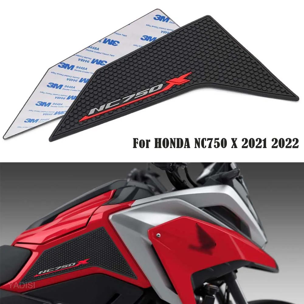 

For HONDA NC 750 X nc750x NC750 750X Rubber Side Fuel Tank Pad Protector Decal Gas Knee Pad Traction Pad Fuel Tank Pad 2021 2022