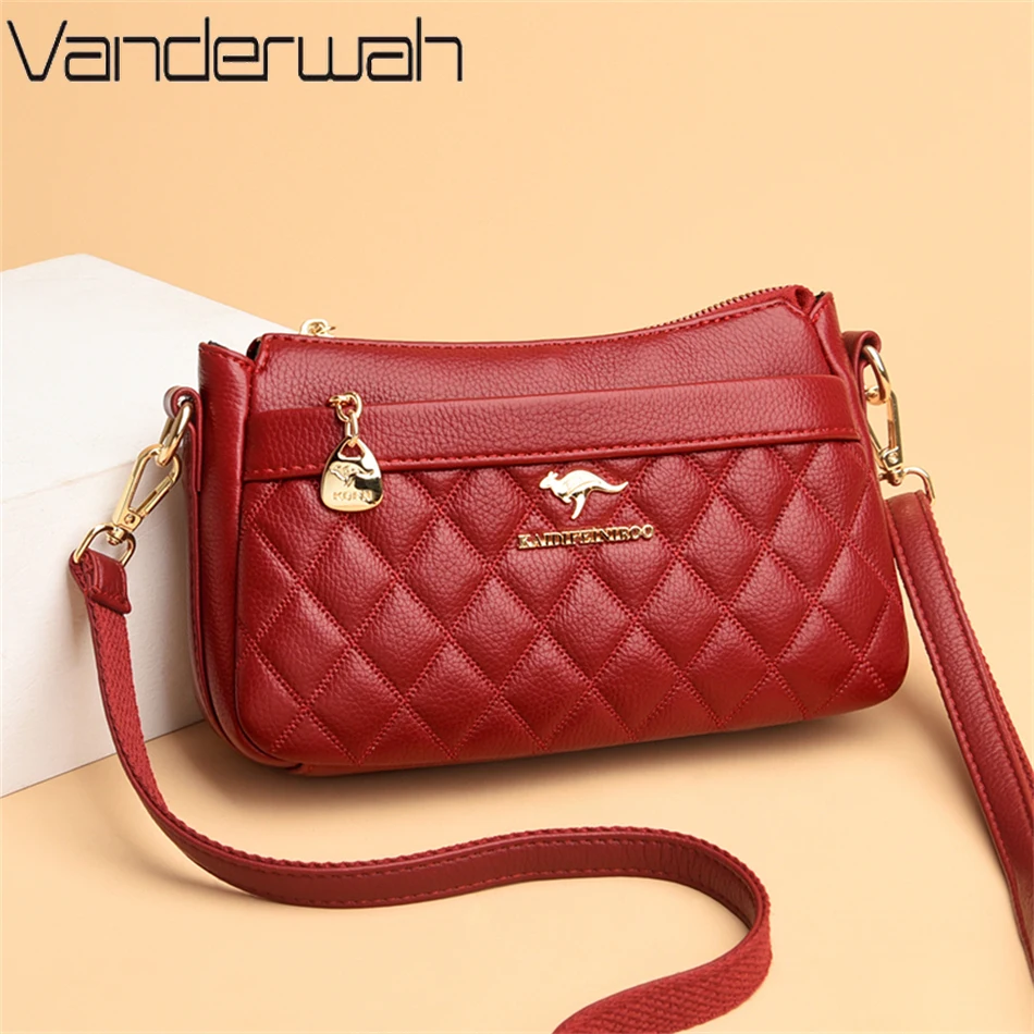 

Fashion Lozenge Shoulder Bags for Women 2022 High Quality Leather Handbags and Purses Luxury Brand Designer Crossbody Sac A Main