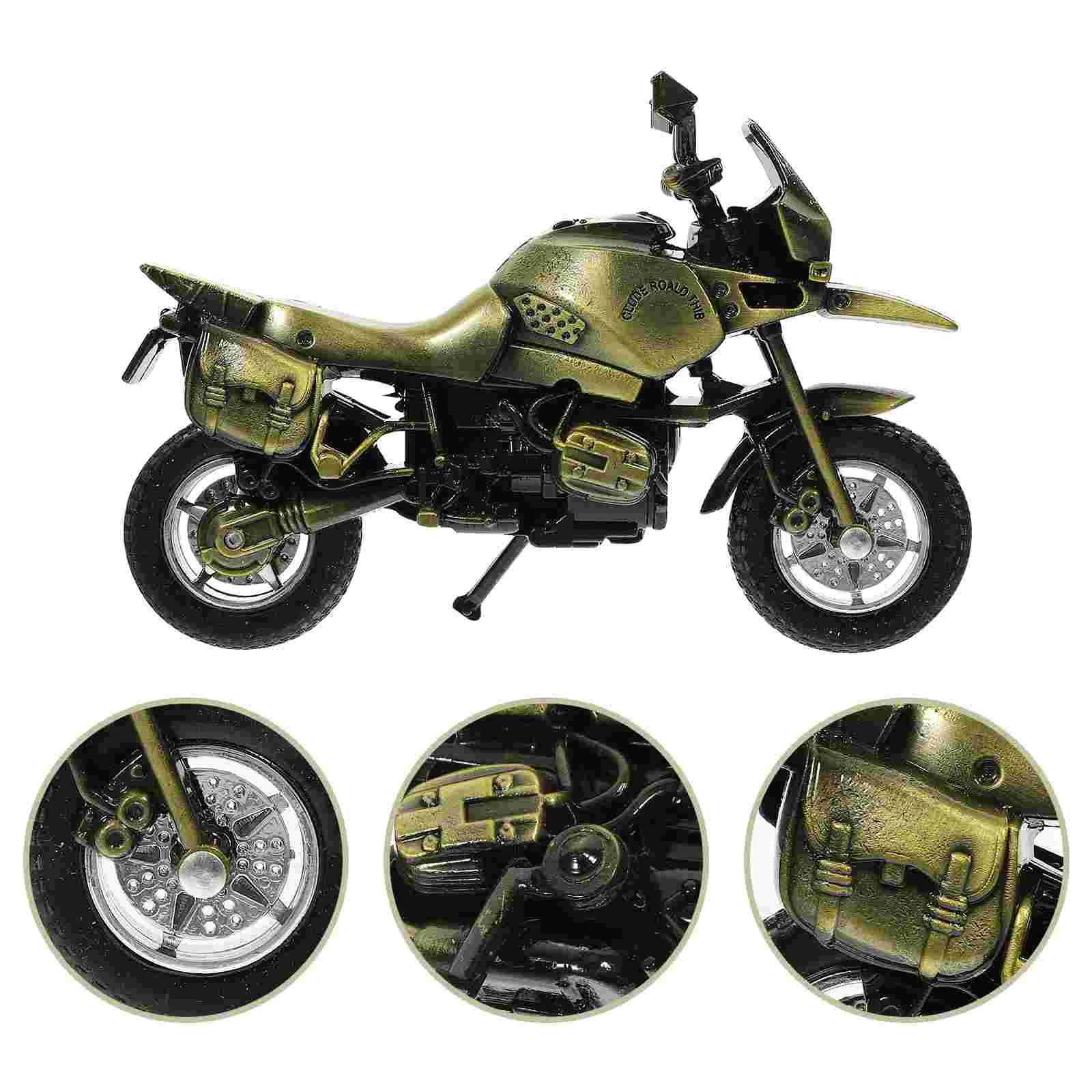 

Vintage Decorative Desktop Retro Retro Motorcycle Decor Vintage Metal Motorcycle Model Alloy Art Motorcycle Sculpture