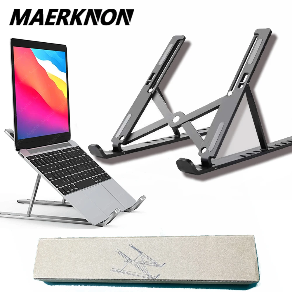 

Foldable Laptop Stand Cooling Notebook Bracket Adjustable Ergonomic Laptop Support Base Holder Laptop Tablet Accessories Stands