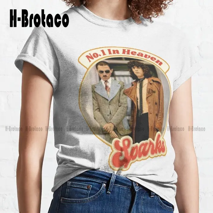 Классическая футболка из хлопка для бега с принтом группы искр братьев Ron Mael