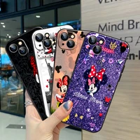cartoon cute mickey minnie mouse for iphone 13 12 11 pro max mini 5 5s 6 6s 7 8 plus x xr xs max phone case back soft coque