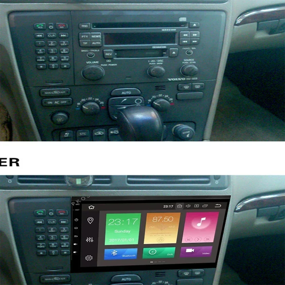PX5 2 din Android 11 Автомобильный мультимедийный плеер для VOLVO S60 V50 V70 XC70 2000 2001 2002 2003 2004