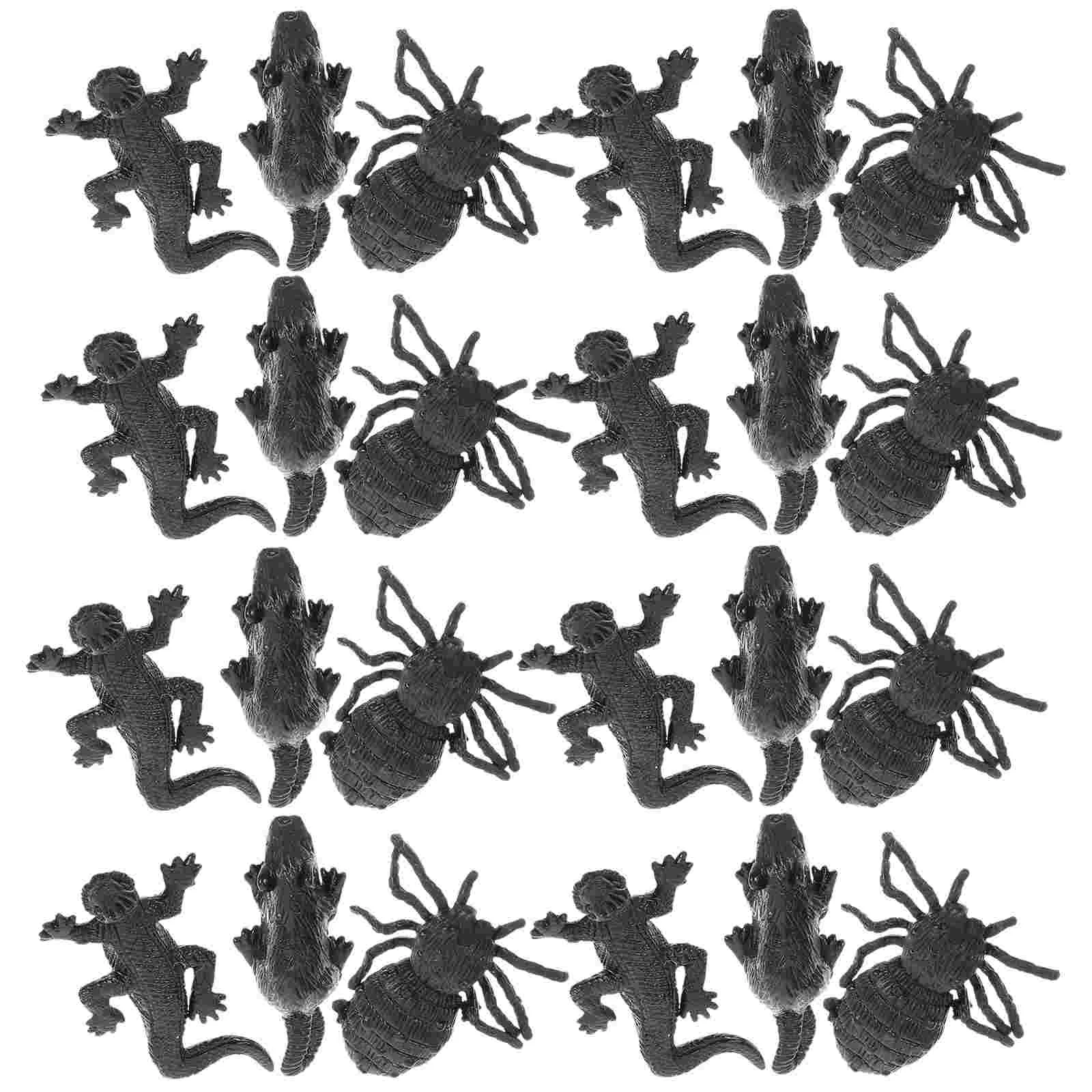 

30 Pcs Halloween Toys Simulated Insect Mouse Spider Pranking Artificial 5x2.1cm Tpr Spiders Black Mice Prop Scary Realistic