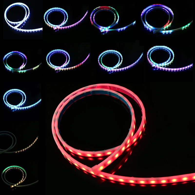 Светодиодная цветная лента POSSBAY 1 2 м RGB для багажника автомобиля поворотный свет