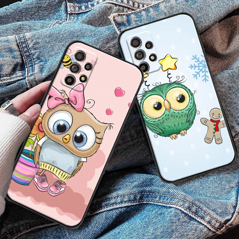 

Animal For Samsung M11 M12 Phone Case Liquid Silicon Silicone Cover Funda Back Black