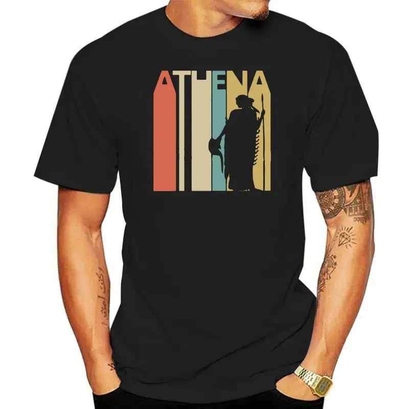 Men tshirt Vintage Retro Goddess Athena T Shirt Printed T-Shirt tees top