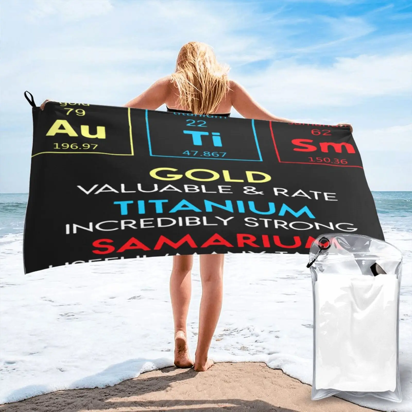 

Autism Awareness Gold Titanium Samarium Beach Towel Kitchen Towel Beach Cover Up Spa Towel For Kitchen Beach Towels Hand Towel