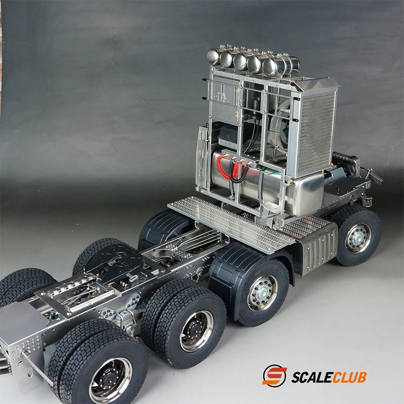 Фото Scaleclub 1/14 Tamiya шасси тяжелого трактора 8x8 модель грузовика с дистанционным управлением модифицированное шасси №1