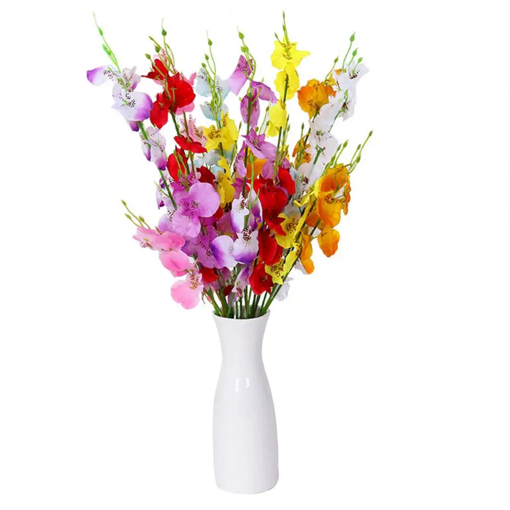 Искусственные цветы реалистичные искусственные орхидеи яркие цветочные для