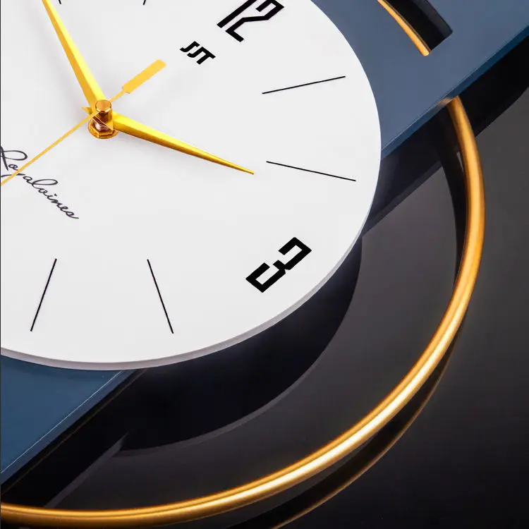 Большие настенные часы из дерева скандинавский тихий креативный гигантский