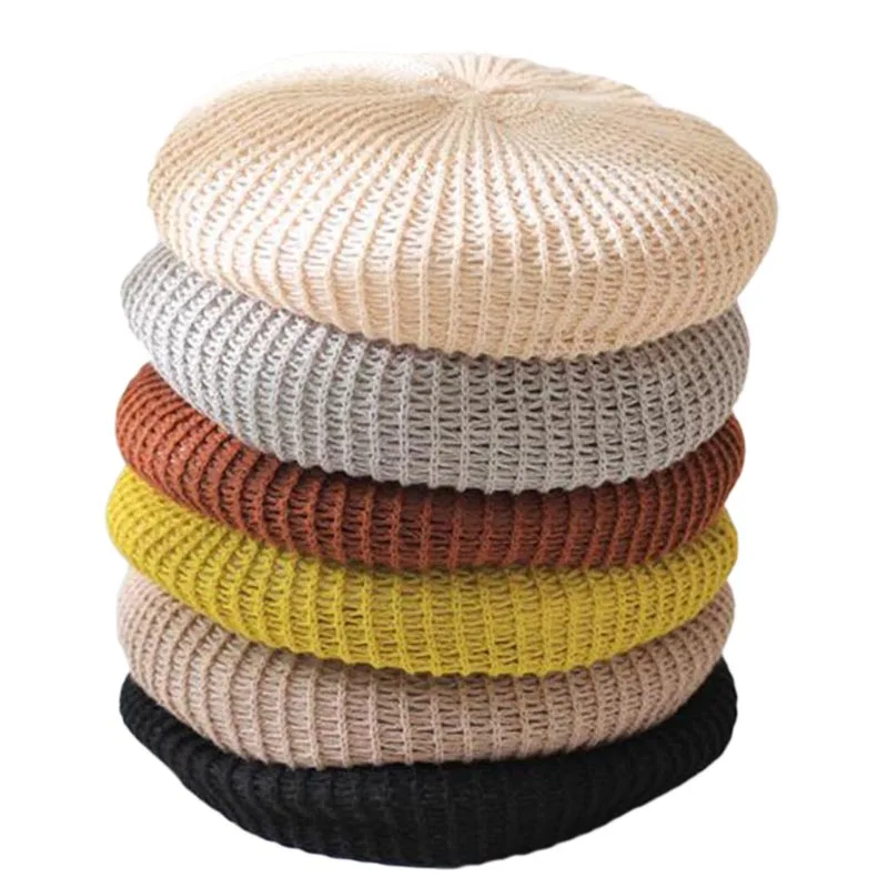 MAXSITI U Summer Breathable Cotton Linen Hollow Out  Berets Caps For Women  Girl Temperament Painter Hat Adjustable  Accessories