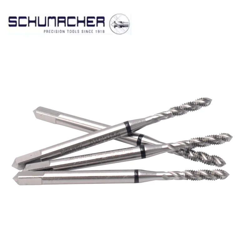 Фото Немецкий оригинальный резьбонарезной метчик SCHUMACHER JIS Standard Black Ring Spiral Fluted Pointed Tap M1-M36, 1 шт. №2