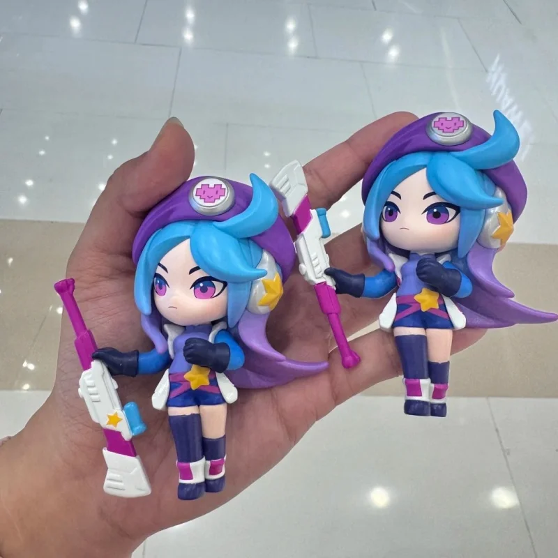 Фото Оригинальная POPMART Teamfight Tactics Little Legend Series, 2-я модная слепая коробка, высококачественные фигурки, украшения, подарки-сюрпризы, игрушки №5
