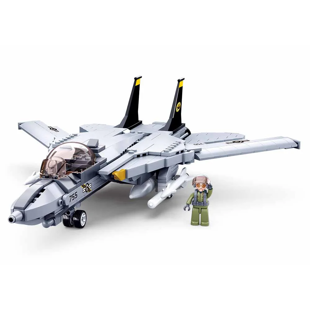 

Конструктор Военный F14D, 404 шт., B0755, для детей