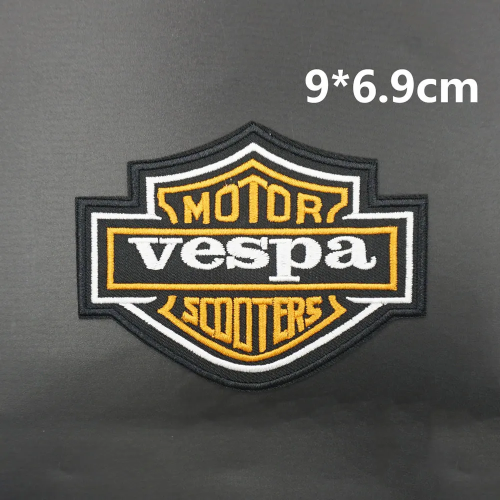 

VESPA SERVICE MOTORCYCLE SCOOTERS Embroidery Patches with hook backing