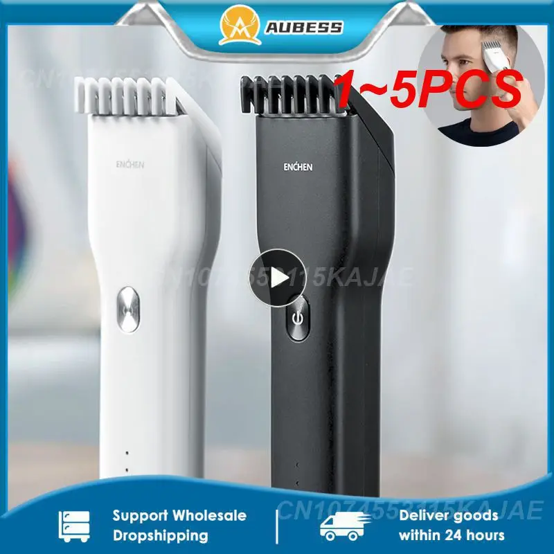 

1~5PCS ENCHEN Hair Trimmer For Men Kids Cordless USB Rechargeable Electric Hair Clipper Cutter Machine With Adjustable