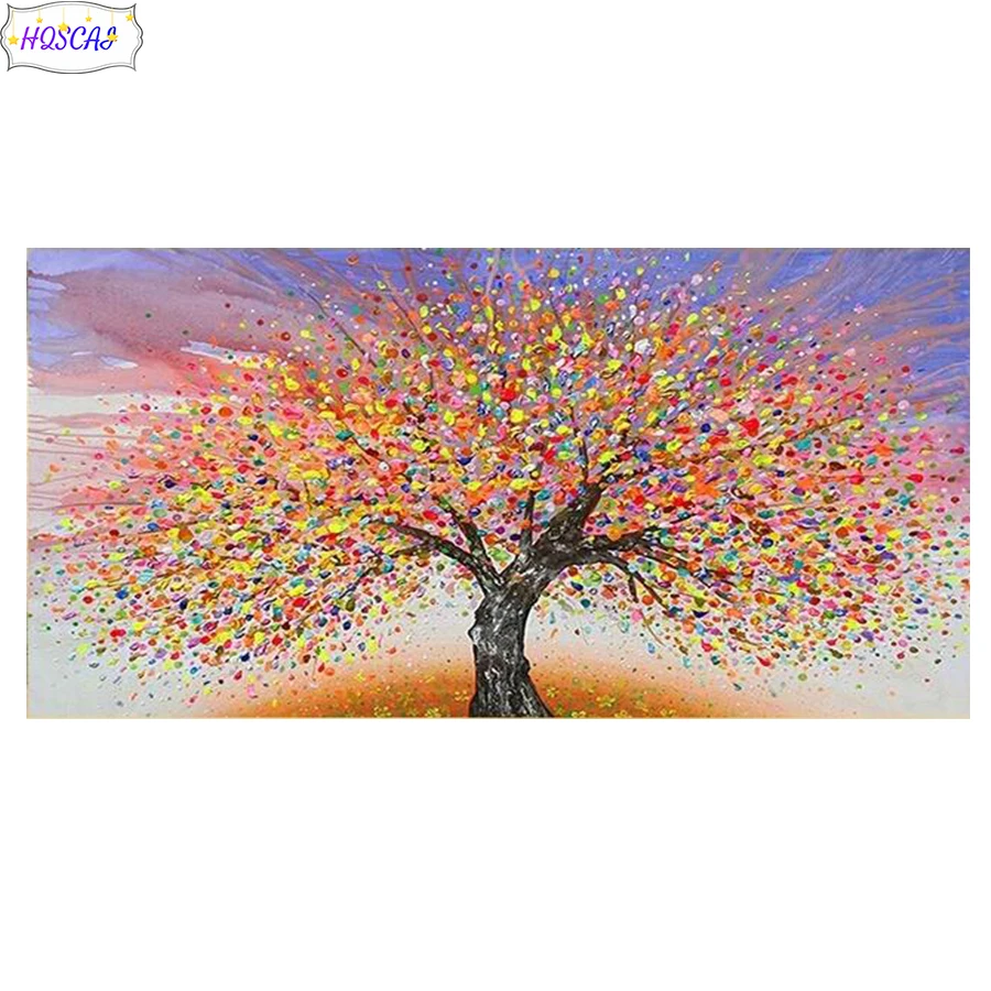 Full circle diamond painting Doodle Fortune Tree Diamond embroidery handmade diamond embroidery mosaic home decoration pictures