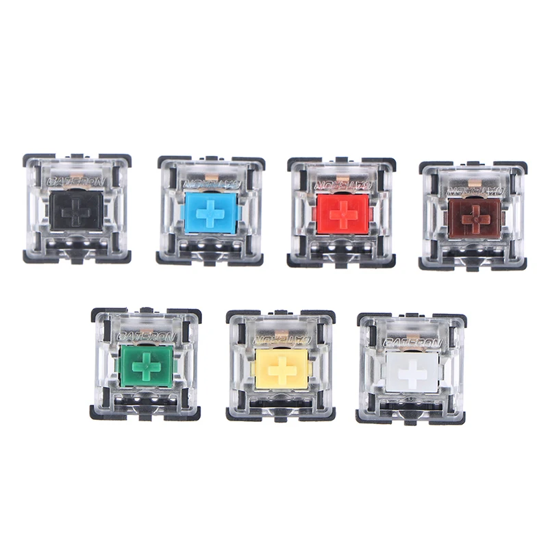 

10pcs/lot 3pin/5pin Transparent Mechnical Keyboard Shaft Switch For Gateron