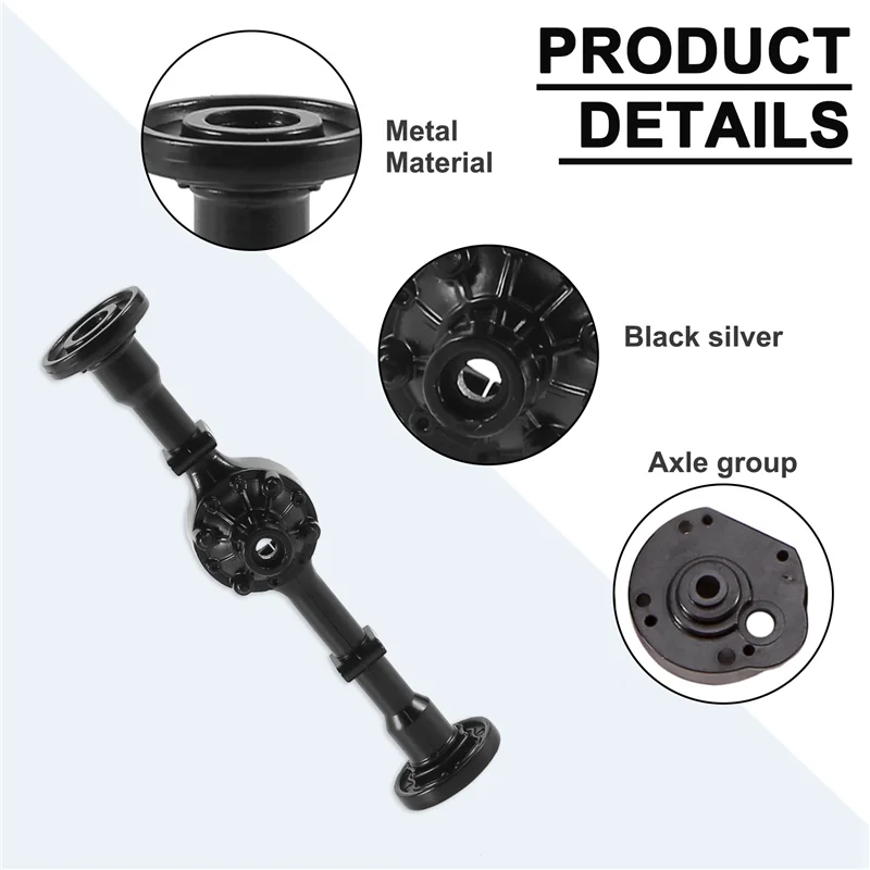 Фото FBIL-Middle Bridge Axle Модернизированные детали Металлический аксессуар OP для WPL B16 B36 Радиоуправляемый автомобиль DIY Пульт дистанционного управления Простота установки Прочный №2