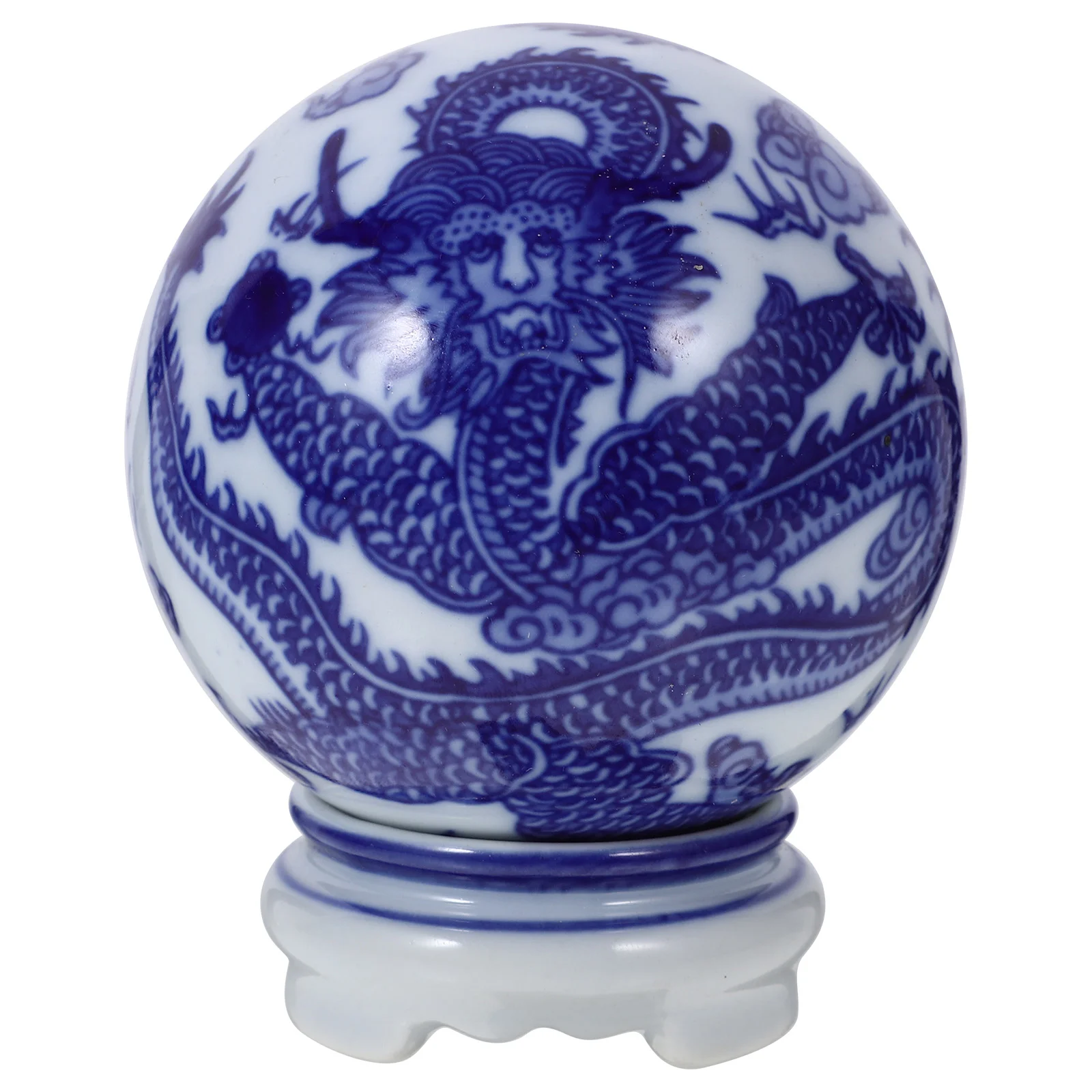 

Новинка, офисные украшения для аквариума в китайском стиле, керамический декоративный фарфоровый шар