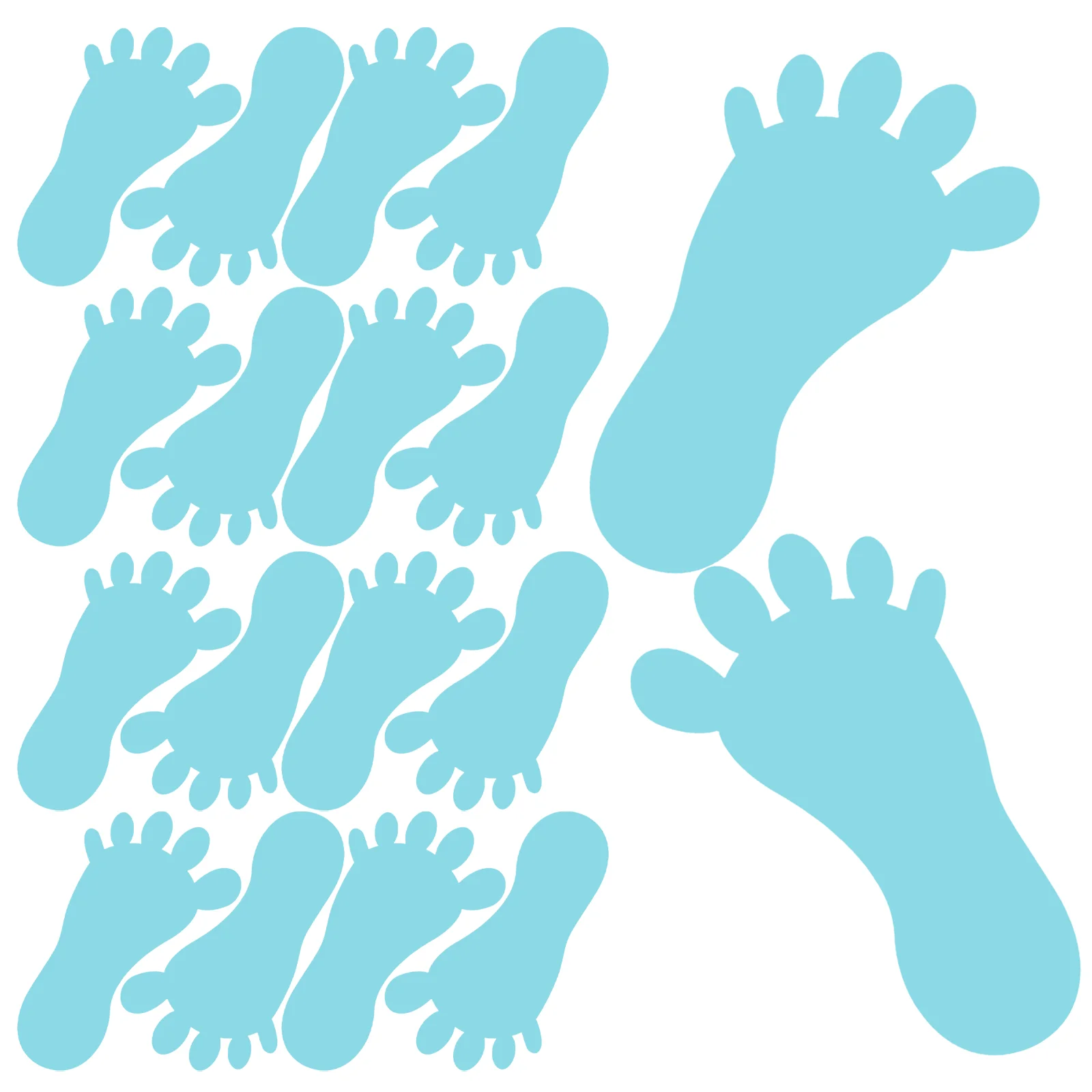 

Stickers Footprint Floor Decals Wall Feet Sticker Markers Foot Paper Shaped Room Kids Foam Classroom Decor Footprints Decal