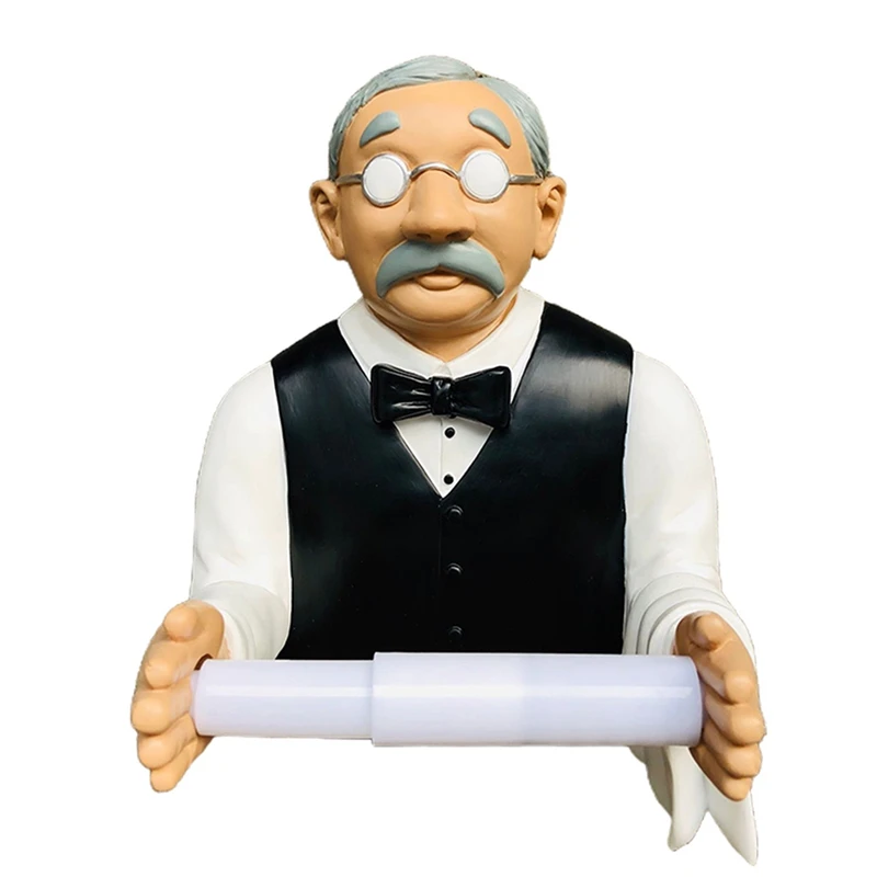 

Roll Paper Holder Dispenser for Bathroom Toilet Bathroom Bath Wall Mounted Paper Towel Stand Decoration for Kitchen