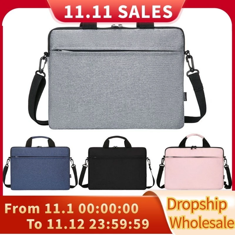

Laptop Bag Sleeve Case Shoulder HandBag Notebook Pouch Briefcases 133 14 156 inch For Lenovo HP Huawei Asus Dell Samsung