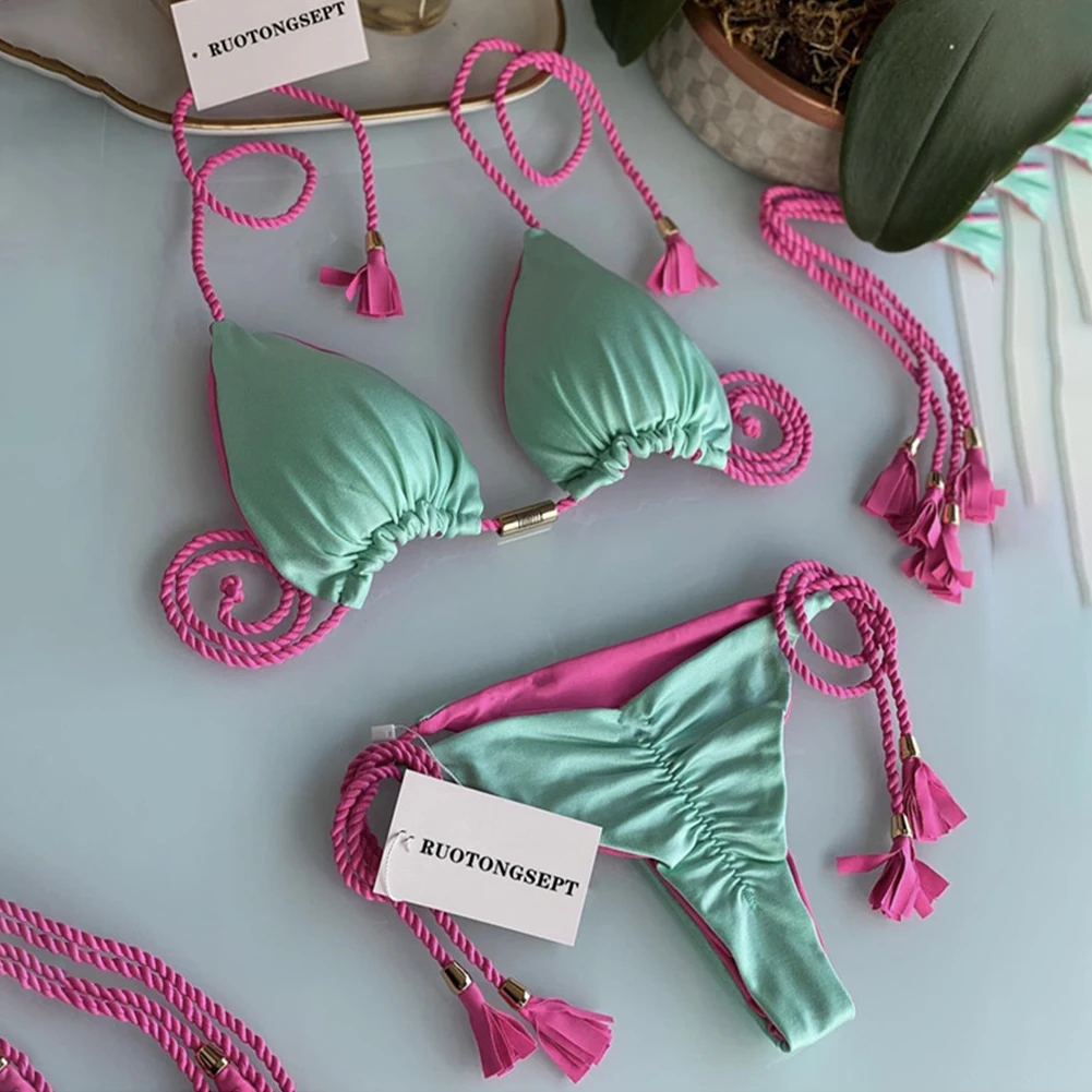 Рисунок 6 - Купальник женский однотонный с боковыми завязками