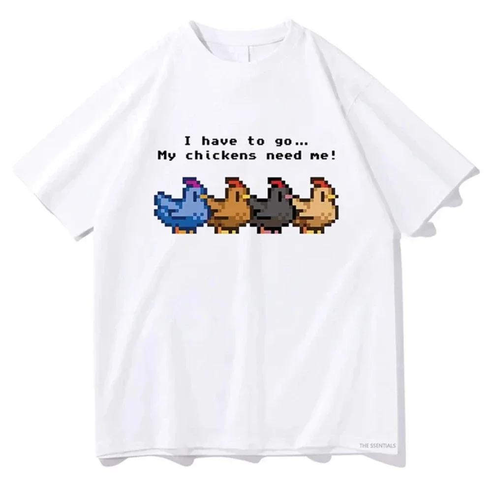 2025 I have to go My chicken needs my Fun футболка с рисунком Fashion Trend Свободная повседневная из 100%