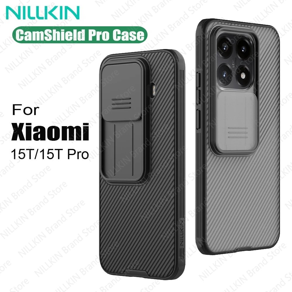 Фото Чехол NILLKIN для Xiaomi 15T /15T Pro CamShield Pro, противоударный, нескользящий, защита конфиденциальности, слайд-камера, чехол для Xiaomi 15T Pro №1