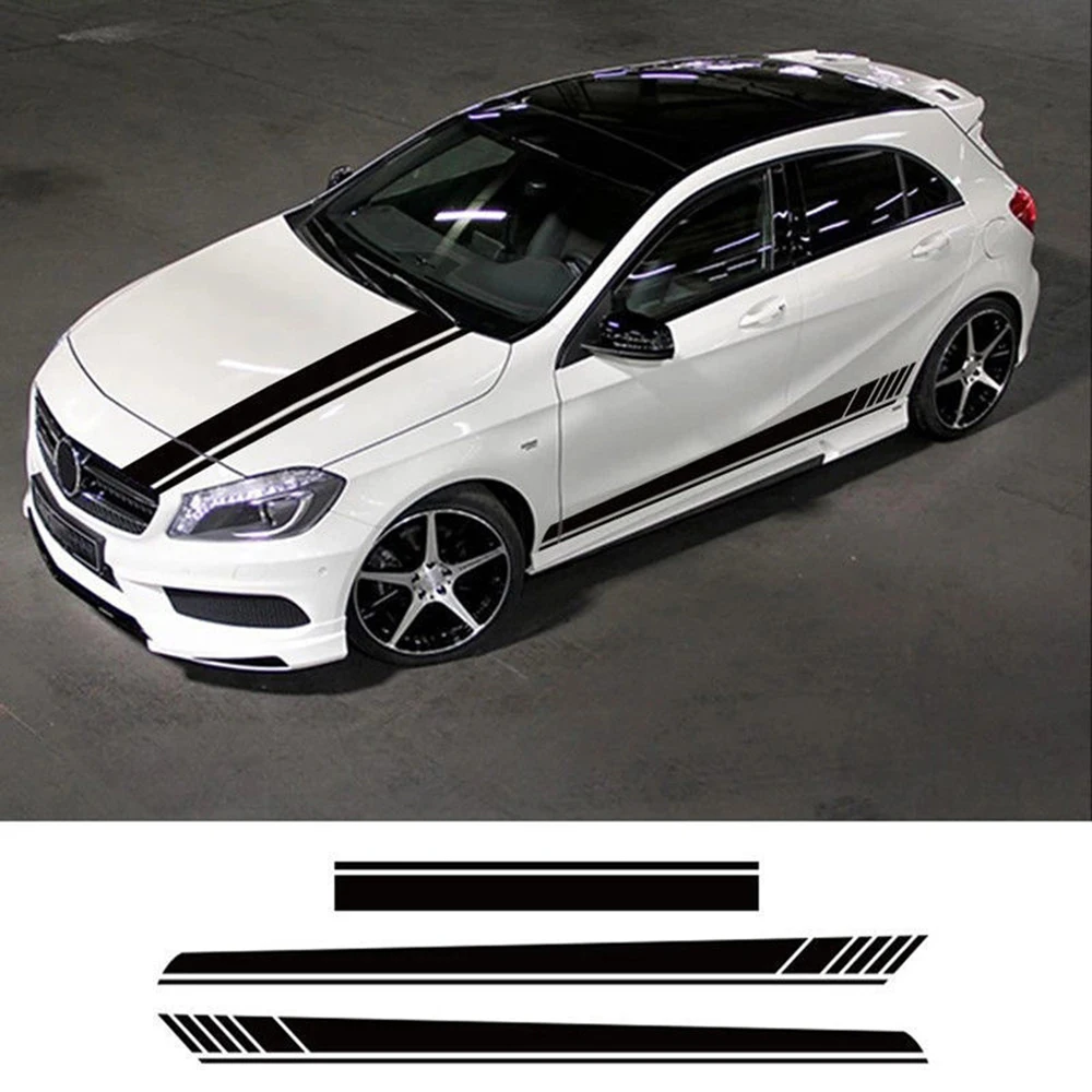 

Car Side Body Sticker Car Accessories for BMW Body Stickers For Exterior Accessories Long Stripe Auto Vinyl Film Wrap For Head