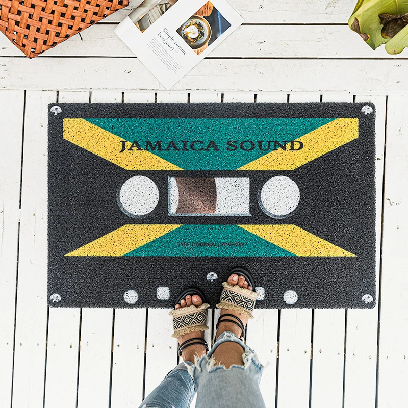 

Chinese Vintage Tape Entry Bathroom Toilet Floor Mat Dust Removal Non-slip Mat Home Door Entry Door Carpet Absorbent Door Mat