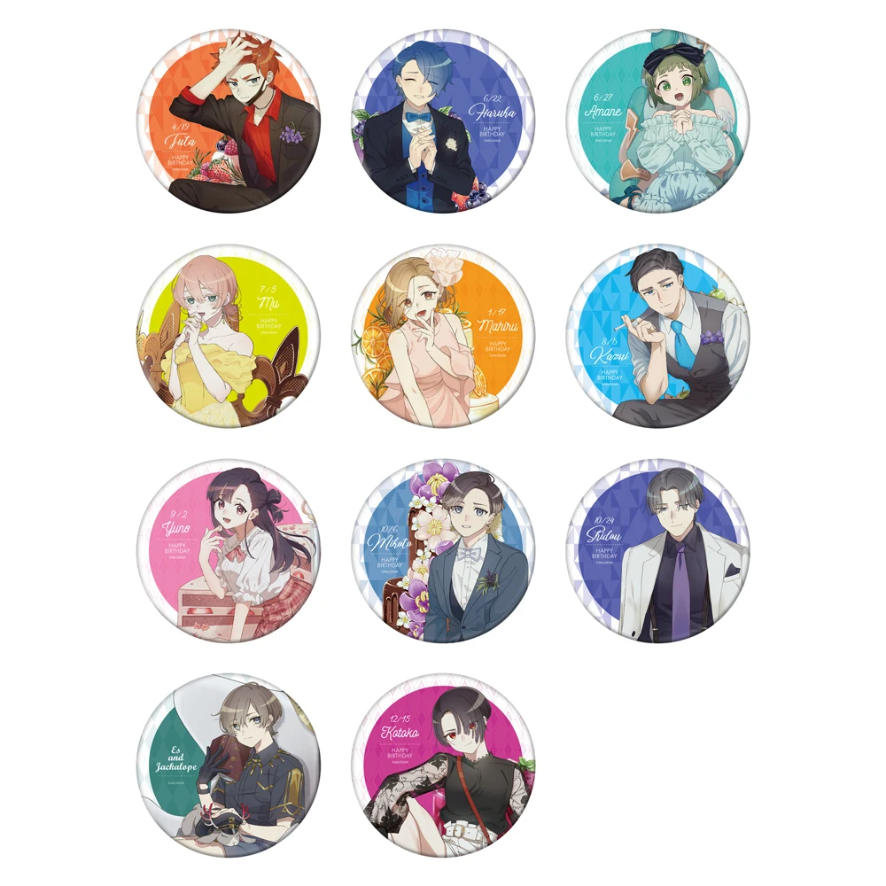 MILGRAM аниме MILGЯAM Haruka Sakurai Fuuta Kajiyama Mu Kusunoki Amane Momose Mahiru металлический значок брошь