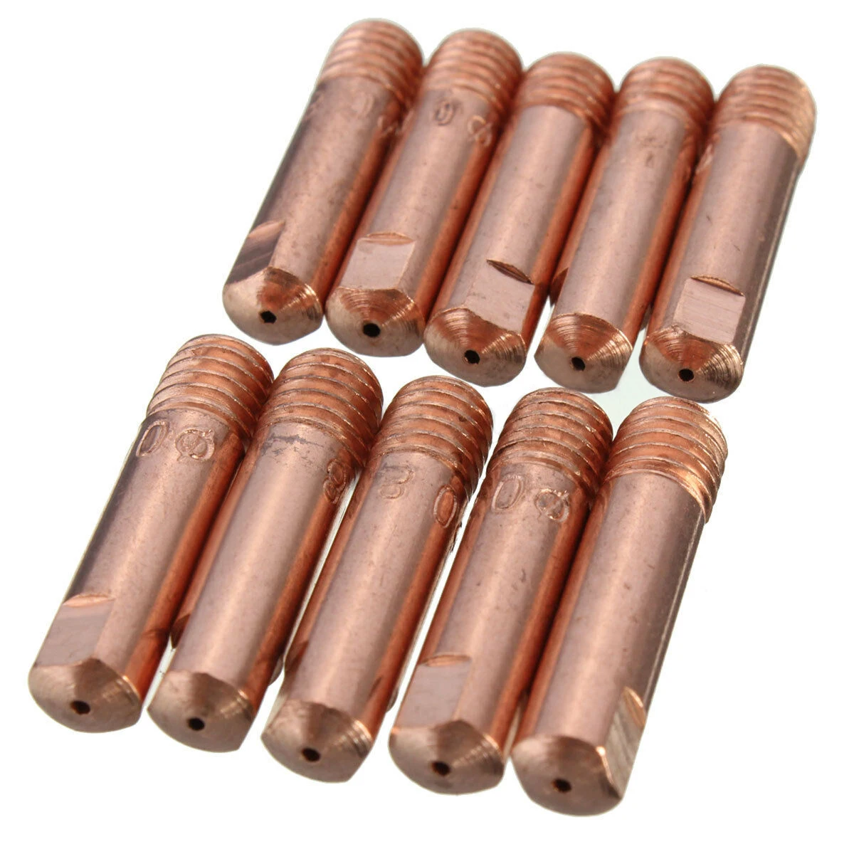 

Tips Nozzles Holder Gas Kits Set Copper 25*6mm MB-15AK MIG/MAG Torch 10Pcs 10x 0.8/1.0/1.2mm Useful Practical New