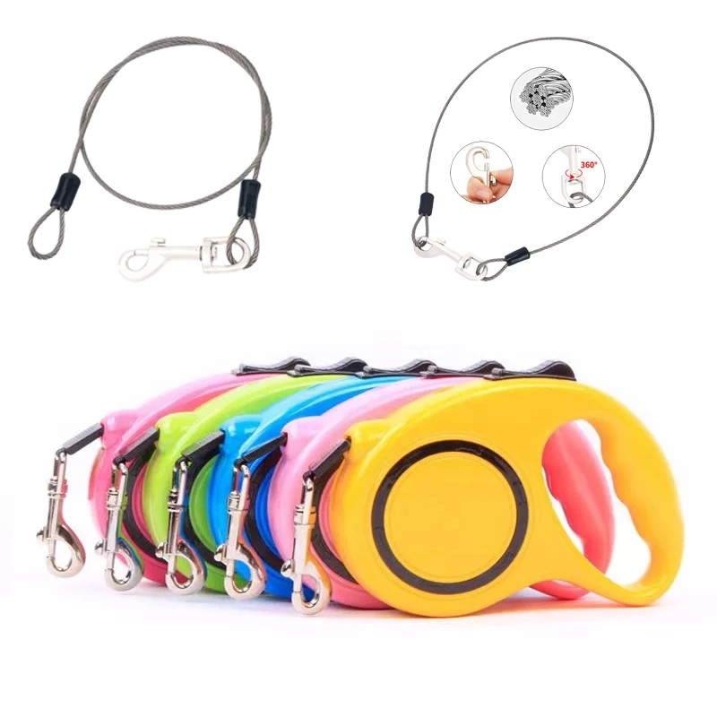 

Автоматический поводок для собак, выдвижная цепь с завязкой, для прогулок и перелетов