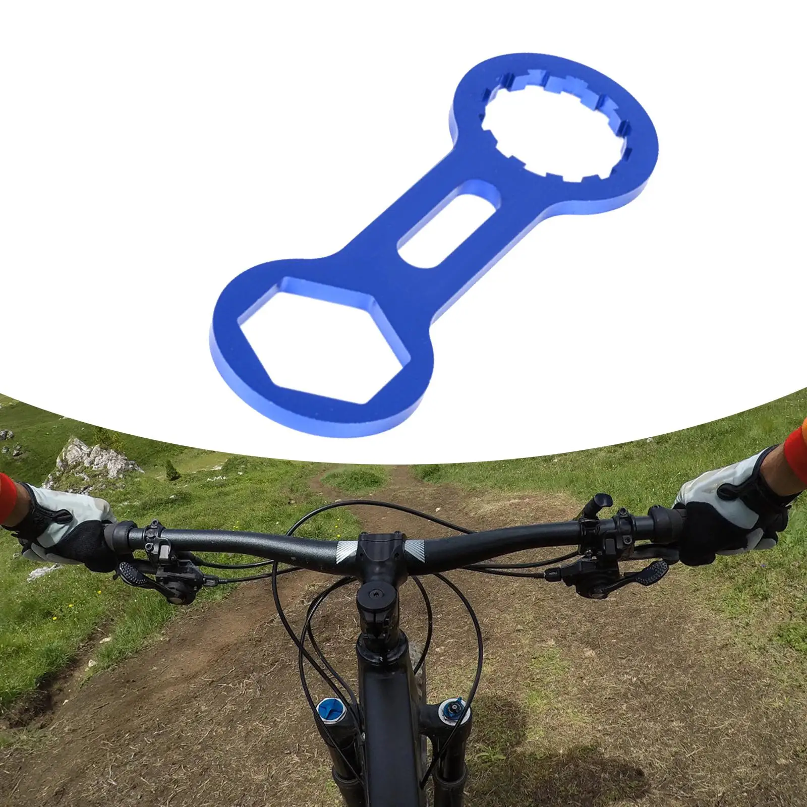 

Колпачки вилки передней вилки горного велосипеда, гаечный ключ для установки и снятия колпачков из алюминиевого сплава