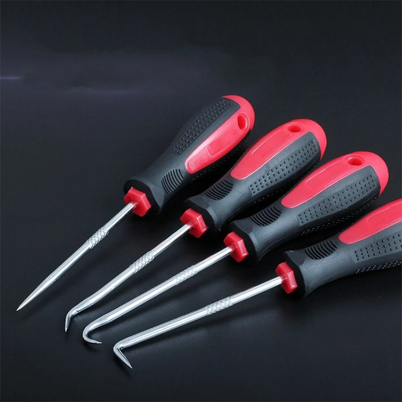 

4Pcs/Set Car Long Pick and Hook Gasket Puller Repair Tools Tools Removing Car Oil Seal O-Ring Seal Auto Disassembly Accessories