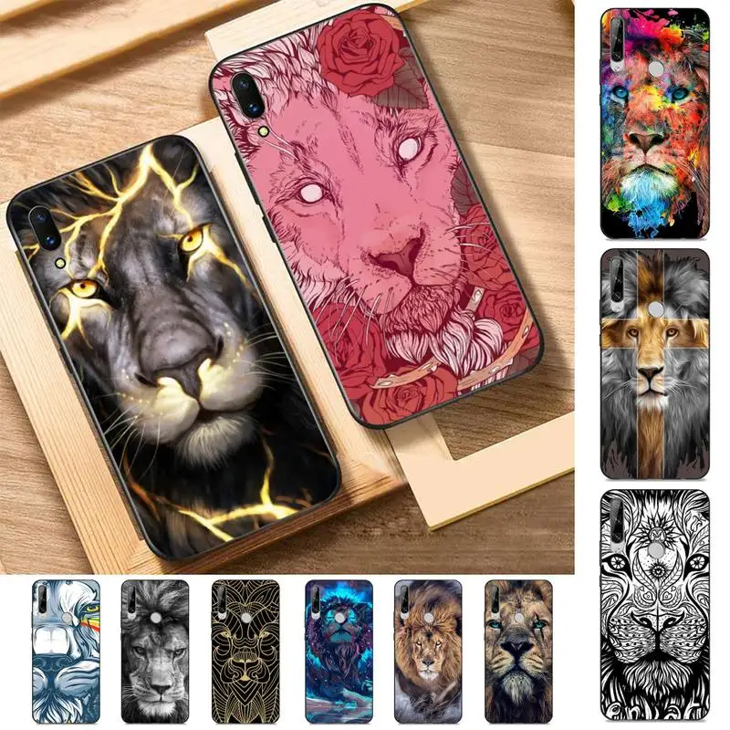 

Abstract lion Phone Case for Huawei Y 6 9 7 5 8s prime 2019 2018 enjoy 7 plus