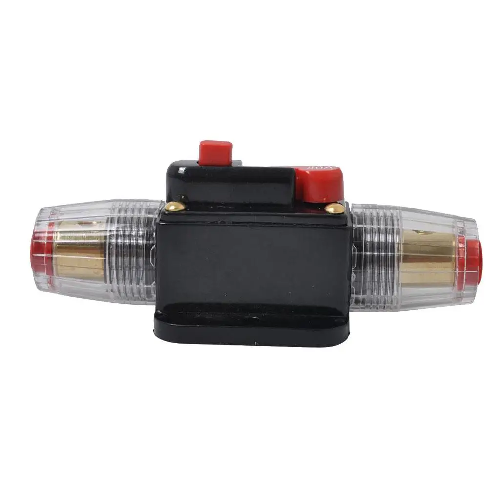 

12V-24V DC Circuit Breaker In-line Fuse Inverter Waterproof Manual Reset 60A