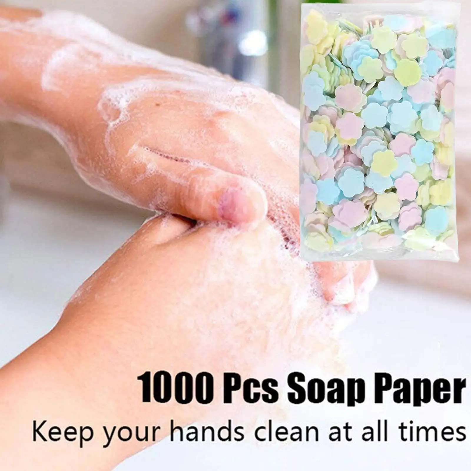 

Portable Travel Disposable Soap Paper Flower Shape Kids Scented Soap Washing Soap Foam Hand Paper Mini Paper Sliced P8q0
