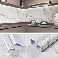 60cm Width Vinyl Self Adhesive Waterproof Wallpaper Marble For Walls In Rolls Contact Paper Wall Stickers Film Kitchen Home Deco
