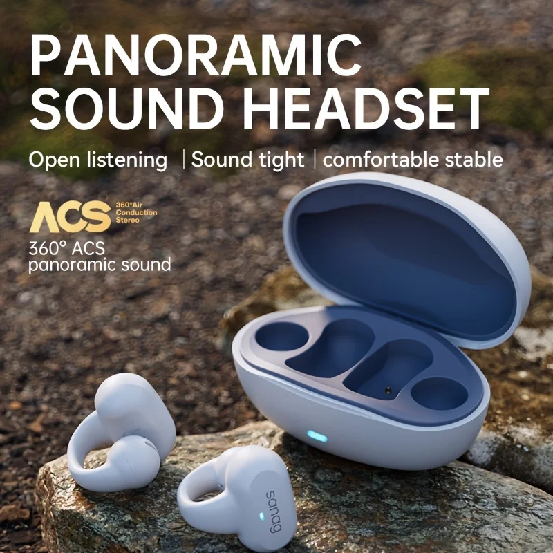 

Sanag Z50s Open Ear Air Conduction TWS Earphone Wireless Headphone Panoramic Sound Sports Waterproof Ear Clip Earbuds