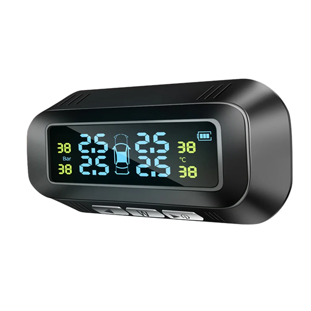 

1pc Wireless Portable Solar Tire Pressure Detecting Device Tire Pressure Sensor Tire Pressure Monitor