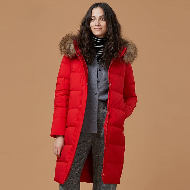 

KMETRAM New Winter Jacket Women 2022 Korean Fashion Parkas Fur Collar Hooded 90% Duck Down Coats for Women Puffer Jacket Lq419