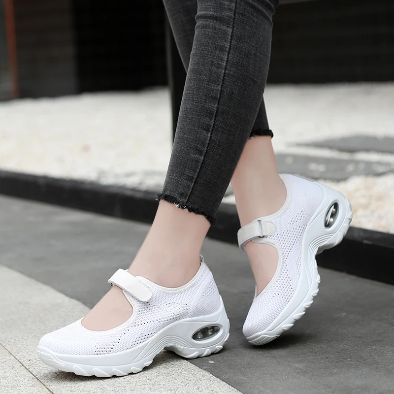 nursing shoes for women white sneakers platforms shose women summer Mesh Flat chunky Casual sports shoes sapatos de mujer