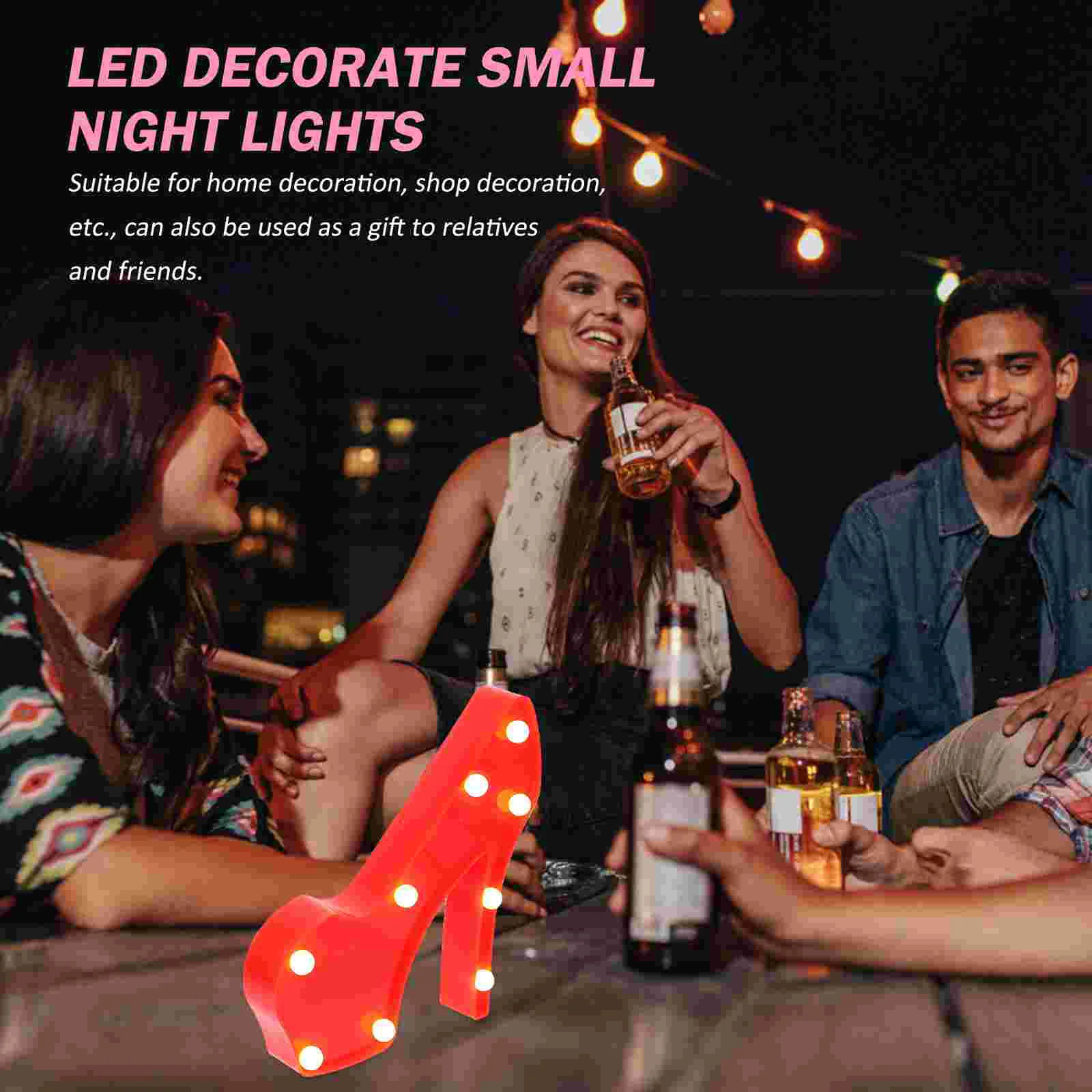 

High Heels Baby Decor Party Lamp Holiday Adorn Ornament LED Creative Design Delicate
