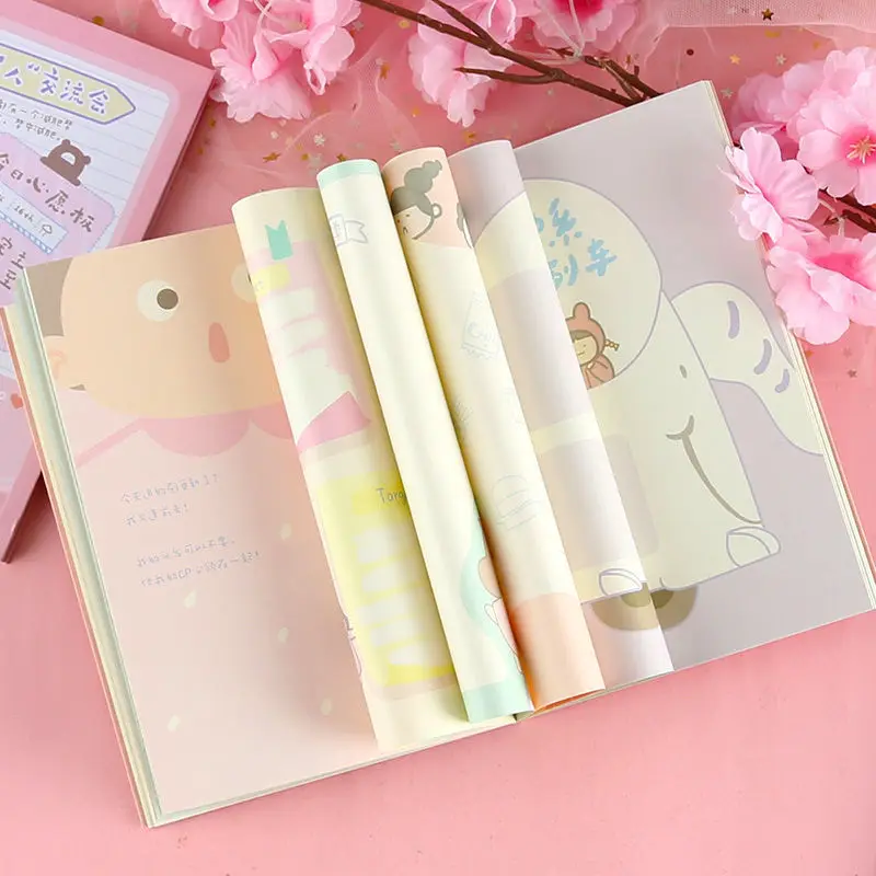 

New Diary Personalized Creative Color Page Illustration Cute Notebook Student Manual Ledger Notepad Notebooks